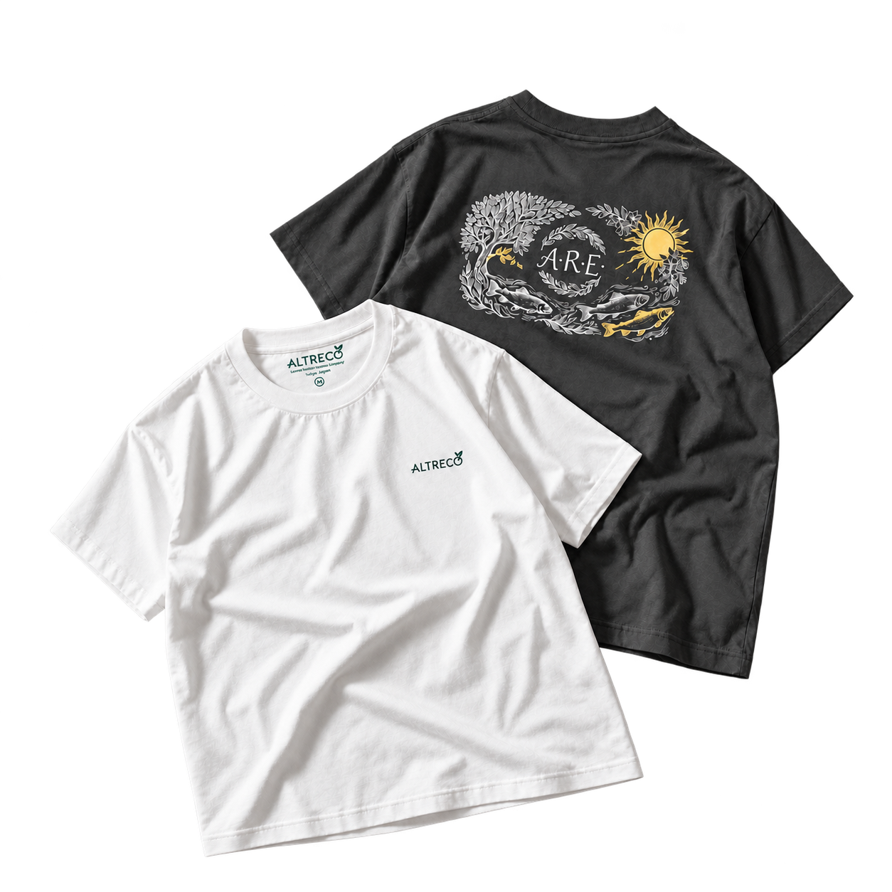ALTRECOのTシャツ・輪郭補完済みのブランドビジュアル